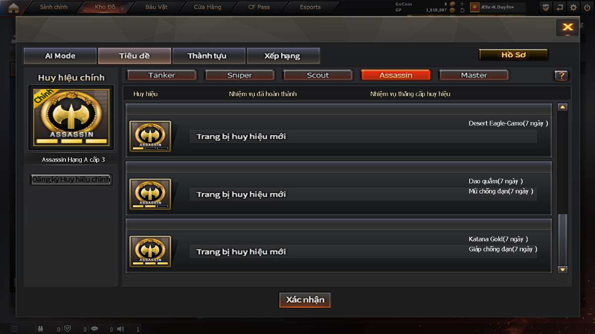 shop acc cf uy tin gia re